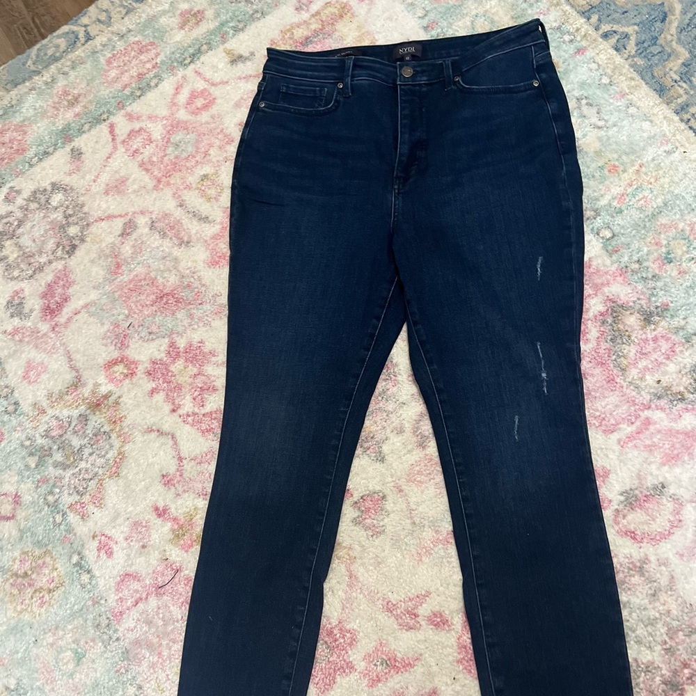 NYDJ Blue Skinny Jeans High-Rise